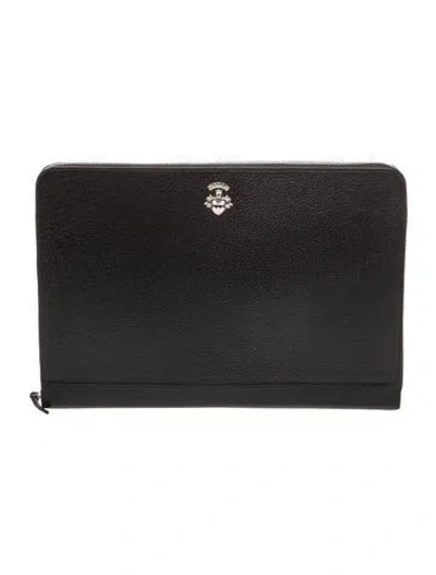 Pre-owned Bally Leather Portfolio In Gray