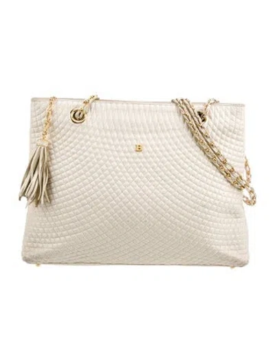 Pre-owned Bally Leather Portfolio In Neutral