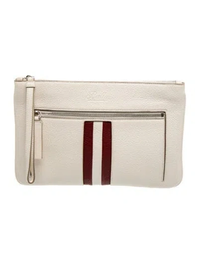 Pre-owned Bally Leather Portfolio In Neutral