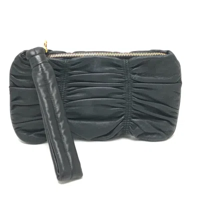 Pre-owned Bally Leather Pouch () In Black