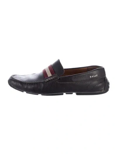 Pre-owned Bally Leather Printed Drivers In Blue