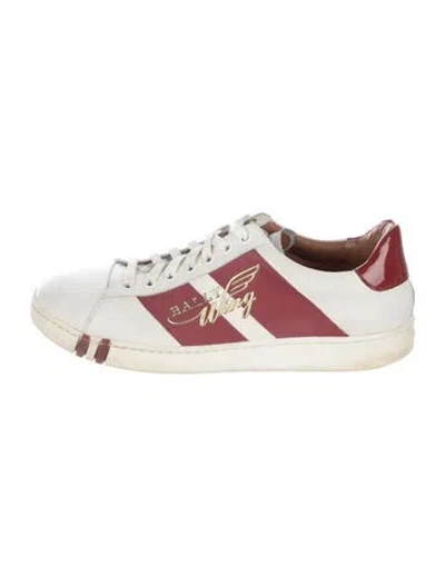 Pre-owned Bally Leather Printed Sneakers In Multi