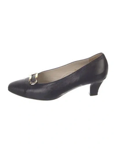Pre-owned Bally Leather Pumps In Blue