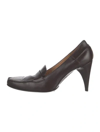 Pre-owned Bally Leather Pumps In Brown