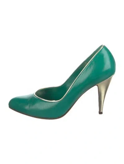 Pre-owned Bally Leather Pumps In Green