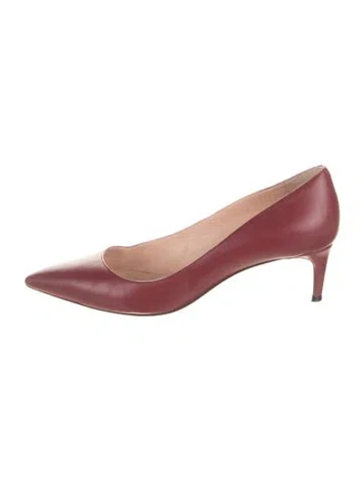 Pre-owned Bally Leather Pumps In Red