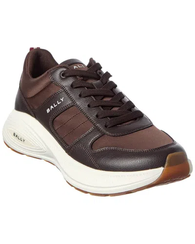 Bally Leather Running Sneaker In Brown