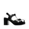 Bally Pasely Perforated Studded Leather Platform Sandals
