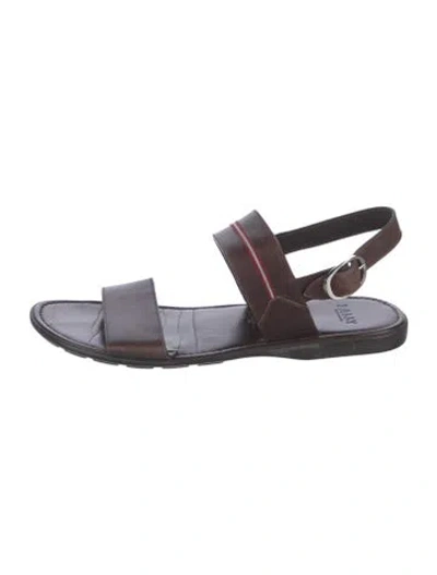Pre-owned Bally Leather Sandals In Brown