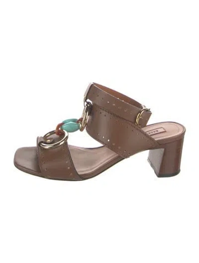 Pre-owned Bally Leather Sandals In Brown