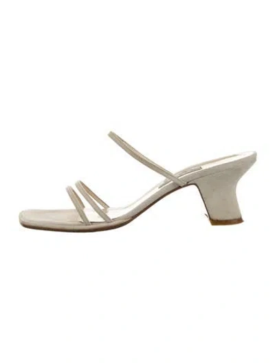 Pre-owned Bally Leather Sandals In Neutral