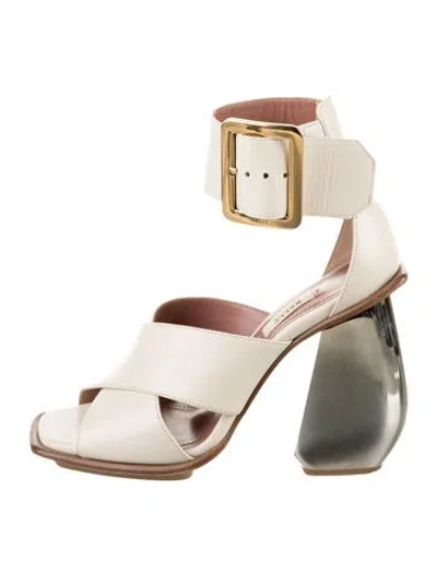 Pre-owned Bally Leather Sandals In Neutrals