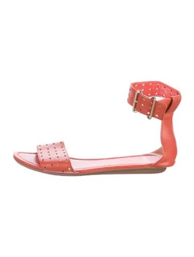 Pre-owned Bally Leather Sandals In Orange