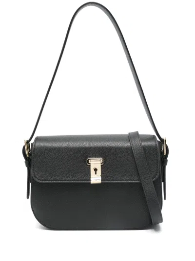 Bally Leather Shoulder Bag In Black