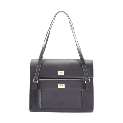 Bally Leather Shoulder Bag Black