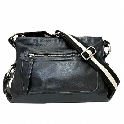 Bally Leather Shoulder Bag In Black