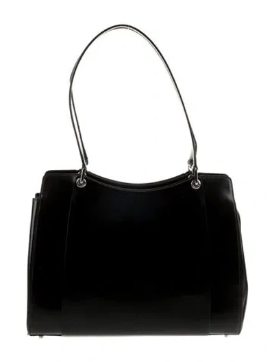 Pre-owned Bally Leather Shoulder Bag In Black