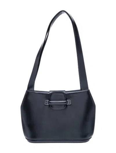 Pre-owned Bally Leather Shoulder Bag In Black