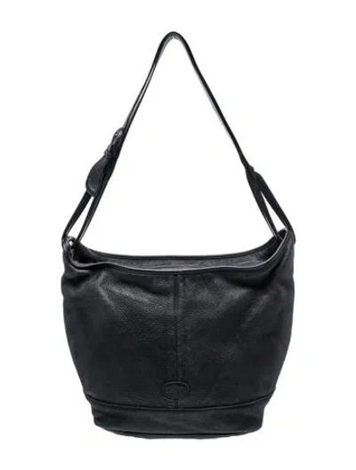 Pre-owned Bally Leather Shoulder Bag In Black