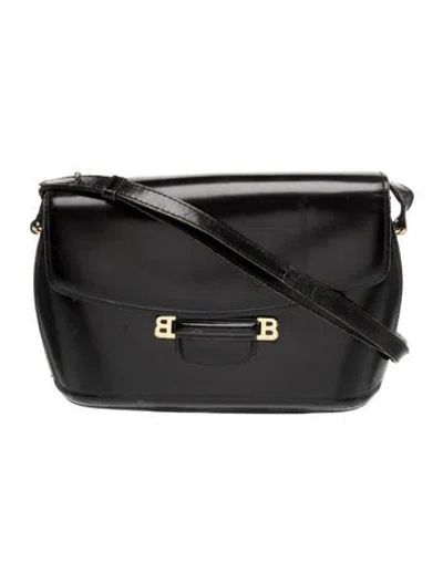 Pre-owned Bally Leather Shoulder Bag In Black