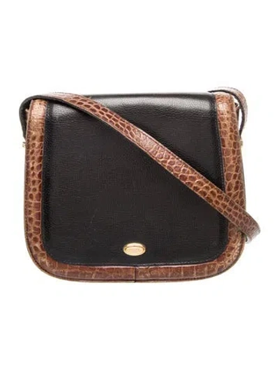 Pre-owned Bally Leather Shoulder Bag In Black