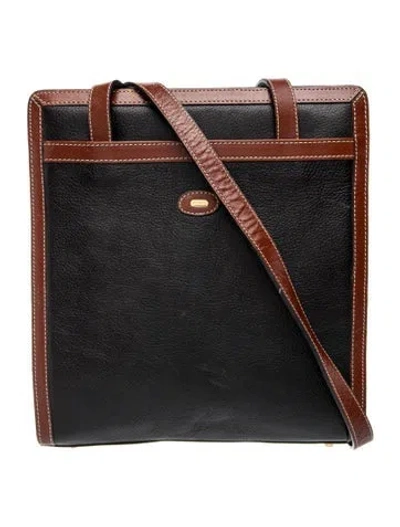 Pre-owned Bally Leather Shoulder Bag In Black