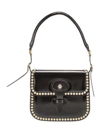 Pre-owned Bally Leather Shoulder Bag In Black