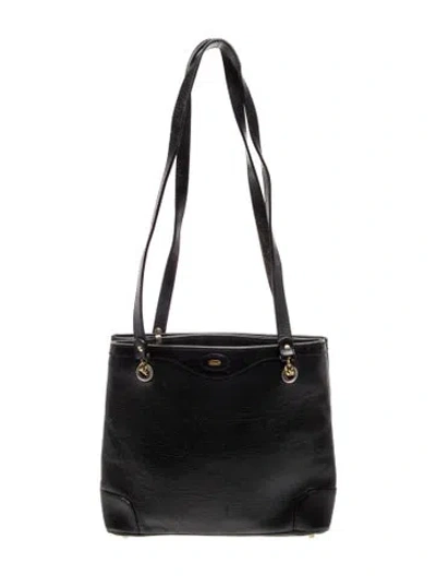 Pre-owned Bally Leather Shoulder Bag In Black