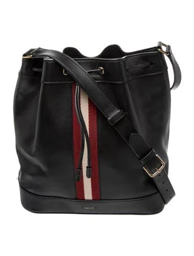 Pre-owned Bally Leather Shoulder Bag In Black