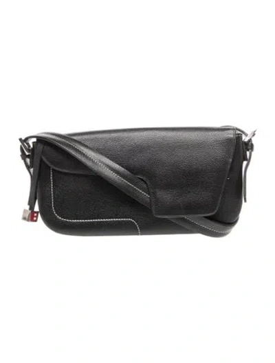 Pre-owned Bally Leather Shoulder Bag In Black