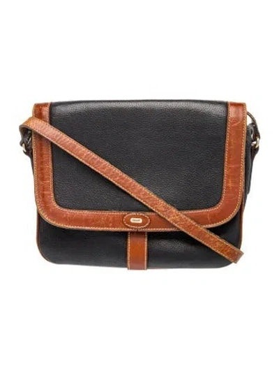 Pre-owned Bally Leather Shoulder Bag In Black
