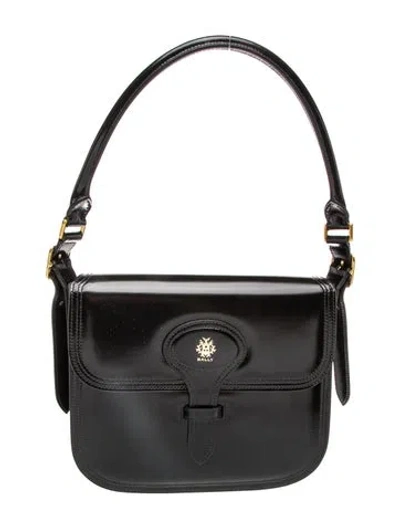 Pre-owned Bally Leather Shoulder Bag In Black