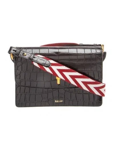 Pre-owned Bally Leather Shoulder Bag In Black