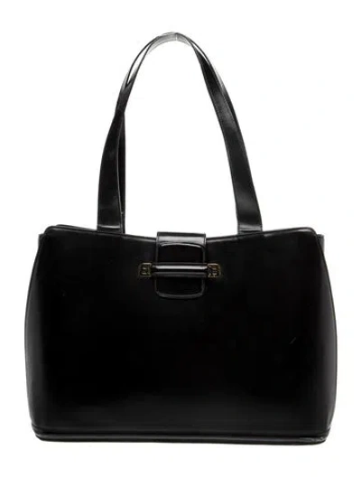 Pre-owned Bally Leather Shoulder Bag In Black