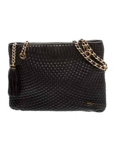 Pre-owned Bally Leather Shoulder Bag In Black