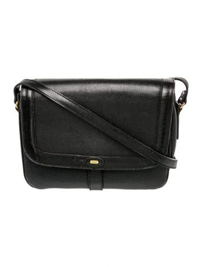 Pre-owned Bally Leather Shoulder Bag In Black