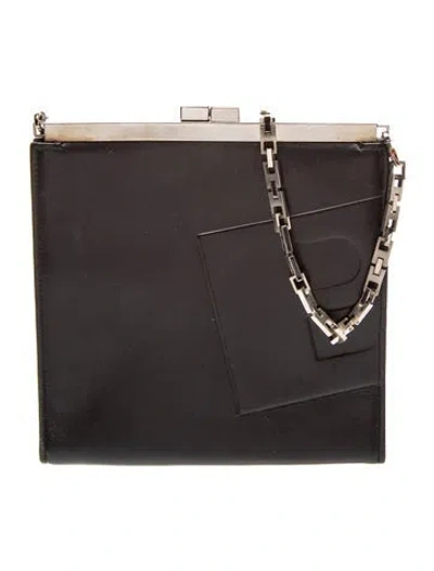 Pre-owned Bally Leather Shoulder Bag In Black
