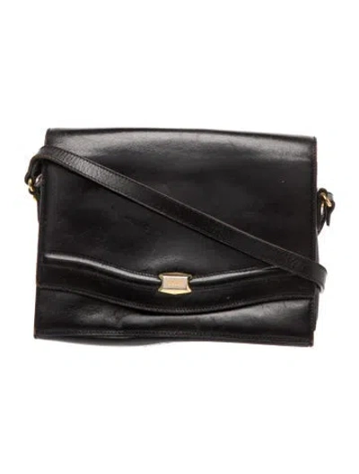Pre-owned Bally Leather Shoulder Bag In Black