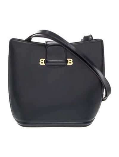 Pre-owned Bally Leather Shoulder Bag In Black