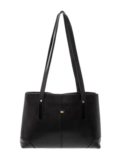 Pre-owned Bally Leather Shoulder Bag In Black
