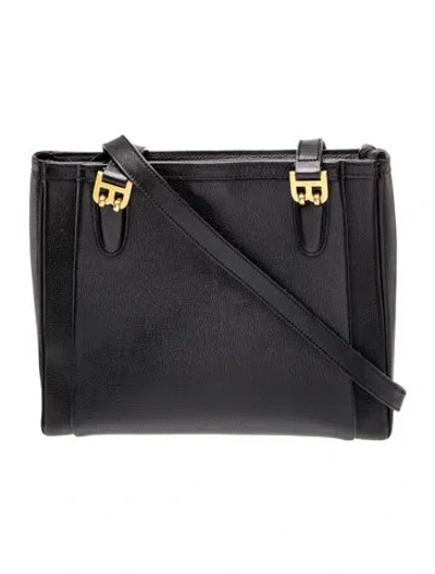 Pre-owned Bally Leather Shoulder Bag In Black