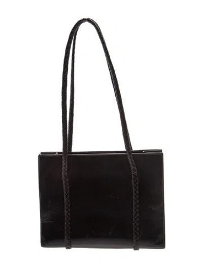 Pre-owned Bally Leather Shoulder Bag In Black