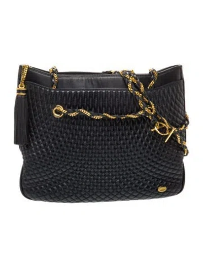Pre-owned Bally Leather Shoulder Bag In Black