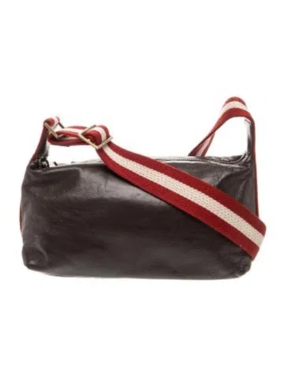 Pre-owned Bally Leather Shoulder Bag In Black