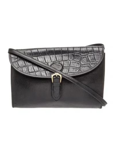 Pre-owned Bally Leather Shoulder Bag In Black
