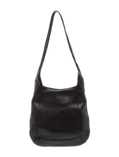 Pre-owned Bally Leather Shoulder Bag In Black