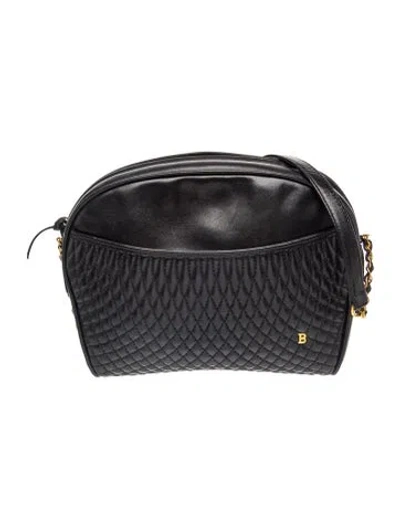 Pre-owned Bally Leather Shoulder Bag In Black