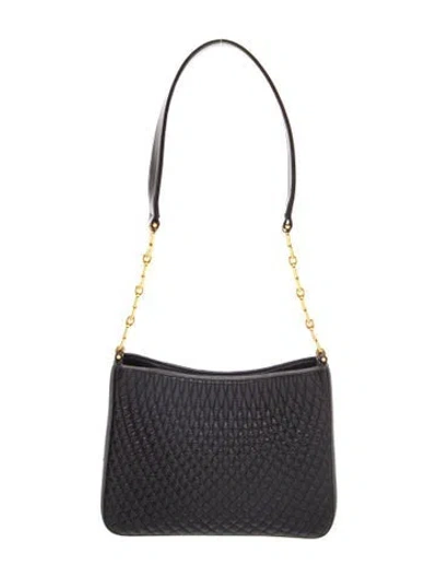 Pre-owned Bally Leather Shoulder Bag In Black
