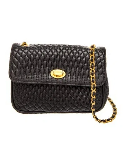 Pre-owned Bally Leather Shoulder Bag In Black