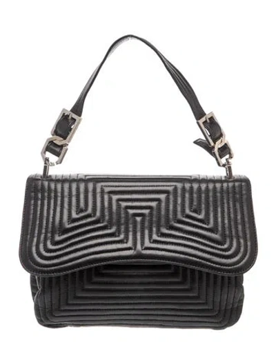 Pre-owned Bally Leather Shoulder Bag In Black